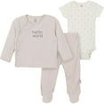 thumbnail image 1 of Gerber Childrenswear - Onesie + Shirt + Pant Set, 1 of 6