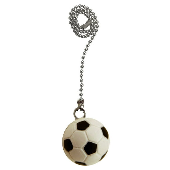 Atron Electro Industries Soccer Ball 12 Inch Chrome Fan Pull Chain