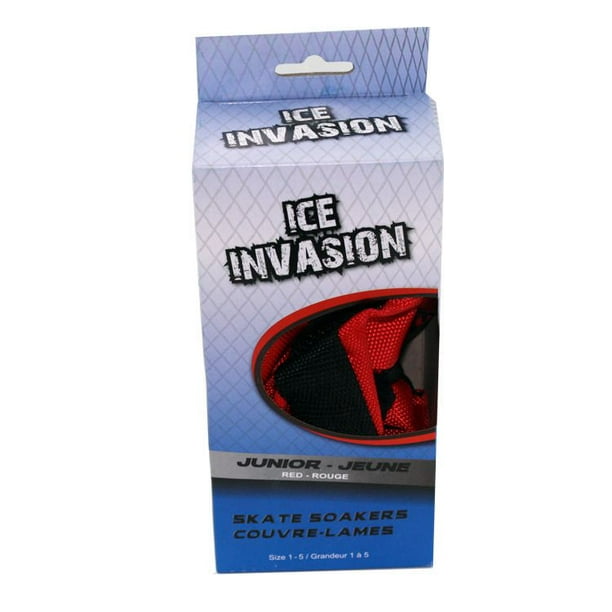 Ice Invasion Couvre-lames pour junior pour hockey sur glace - rouge