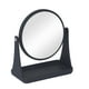 Miroir double face doux au toucher pour meuble-lavabo Mainstays, noir Grossissement 1x et 3x – image 1 sur 1
