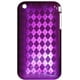 Étui pour iPhone 3G / 3GS d’Exian - violet avec diamants – image 1 sur 1