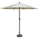 Parasol auto inclinable de style marché  Island Umbrella  à DEL solaires en toile oléfinique de couleur champagne de 2,76 m (9 pi) – image 1 sur 8