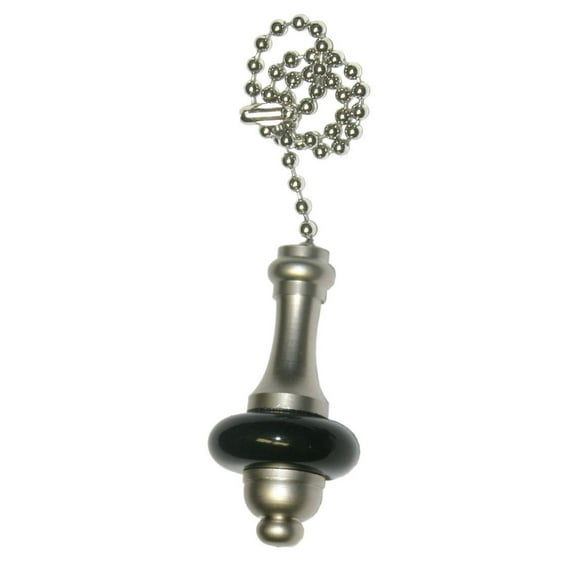 Atron Electro Industries Elite Black Ceramic/Pewter Pull Chain