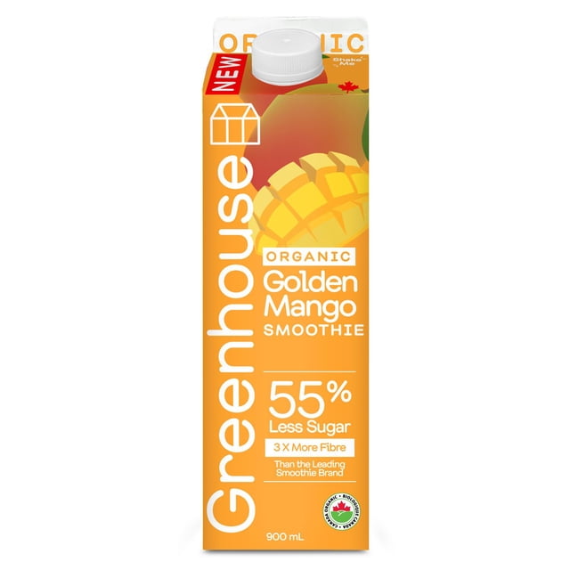 Greenhouse Organic Golden Mango Smoothie, 900 mL