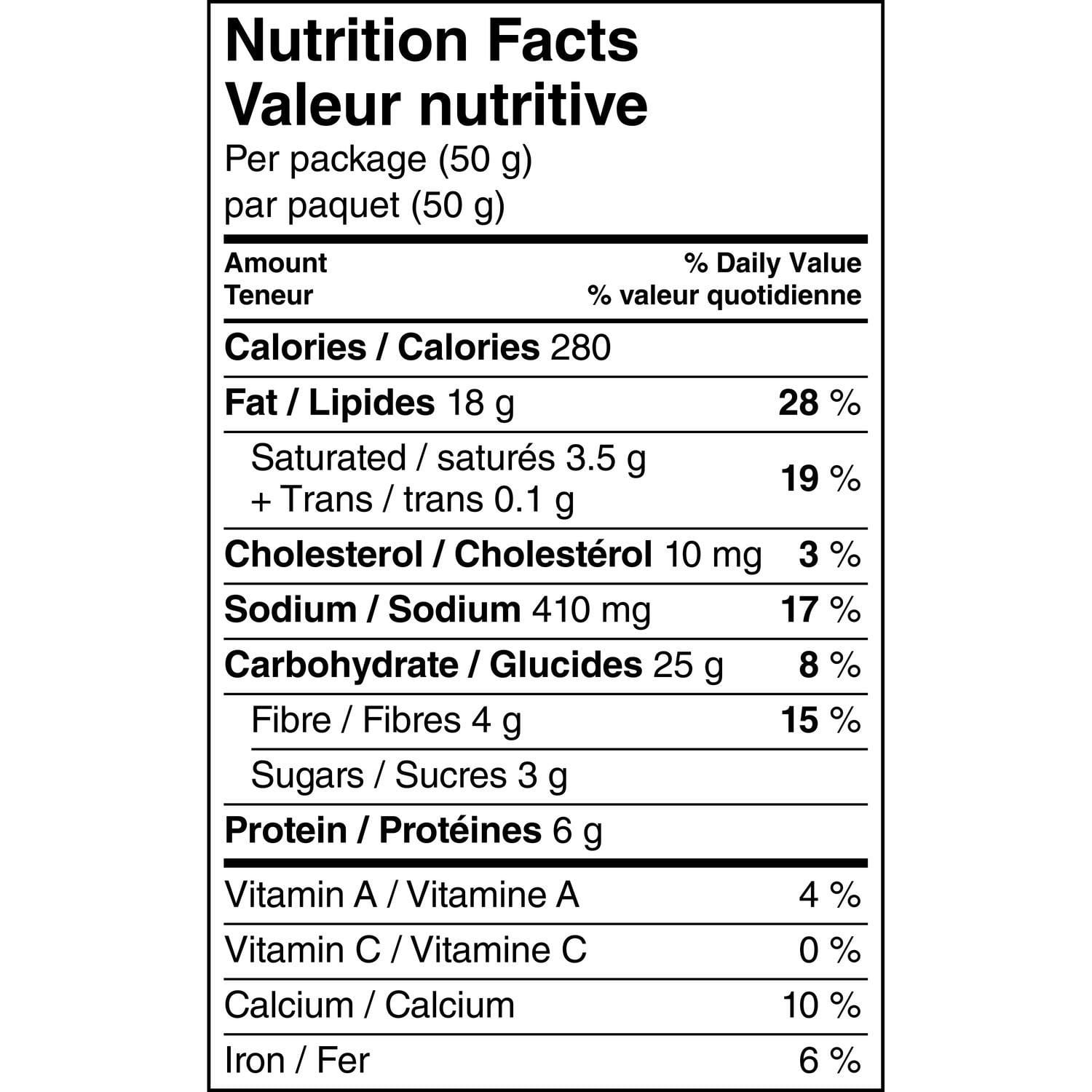 Maïs soufflé assaisonné Smartfood Cheddar blanc 50 g