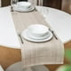 Chemin de table en coton classique décontracté Fabstyles, chemin de table tissé lavable pour salle à manger, cuisine, café et table de patio – image 4 sur 6
