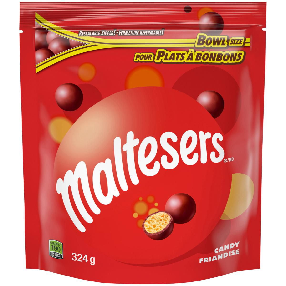 Maltesers Chocolate Candy Pieces, Bowl Size, Bag, 324g Walmart Canada