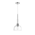 thumbnail image 1 of Globe Electric Tai 1-Light Pendant, Chrome, Clear Glass Shade, 60896, 1 of 8