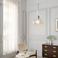 thumbnail image 2 of Globe Electric Tai 1-Light Pendant, Chrome, Clear Glass Shade, 60896, 2 of 8