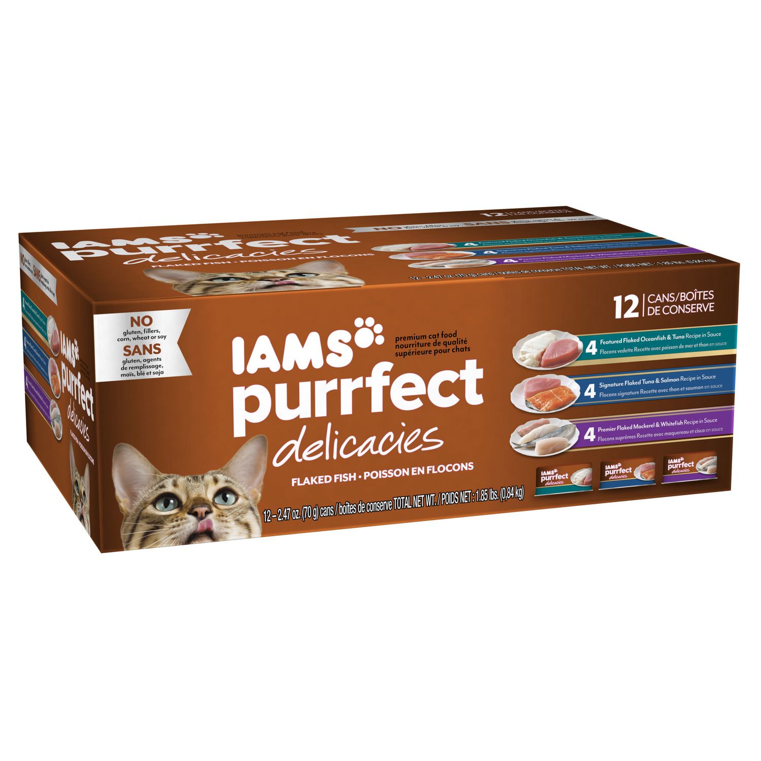 Iams® Purrfect Delicacies™ 12Can Flaked Fish Variety Pack Premium Cat