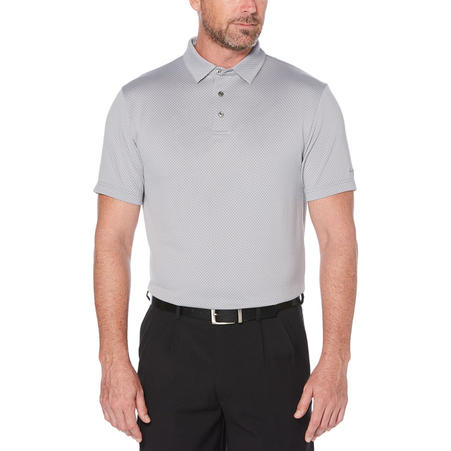 Ben Hogan Performance Men's Geometric Jacquard short Sleeve Polo Shirt ...