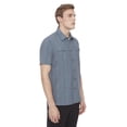thumbnail image 2 of Dark Black Men's 4 Way Stretch s/s button down shirt, 2 of 6
