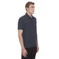 thumbnail image 2 of Dark Black Men's 4 Way Stretch s/s button down shirt, 2 of 6