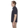 thumbnail image 4 of Dark Black Men's 4 Way Stretch Jaquard Mesh Knit  s/s button down shirt, 4 of 6