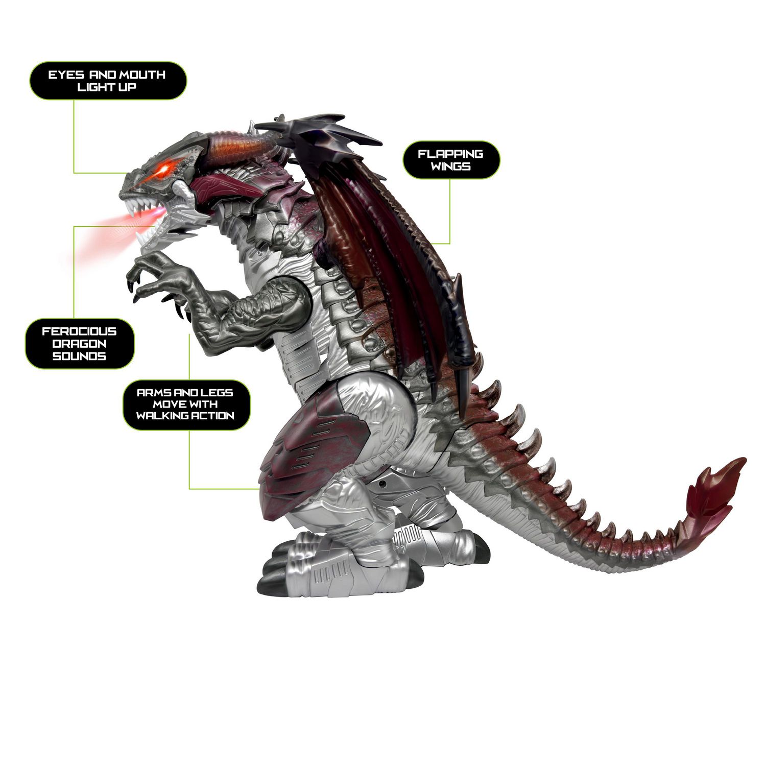 Adventure Force 2.4G Krakatoa Radio Controlled Dragon, Ages 3+