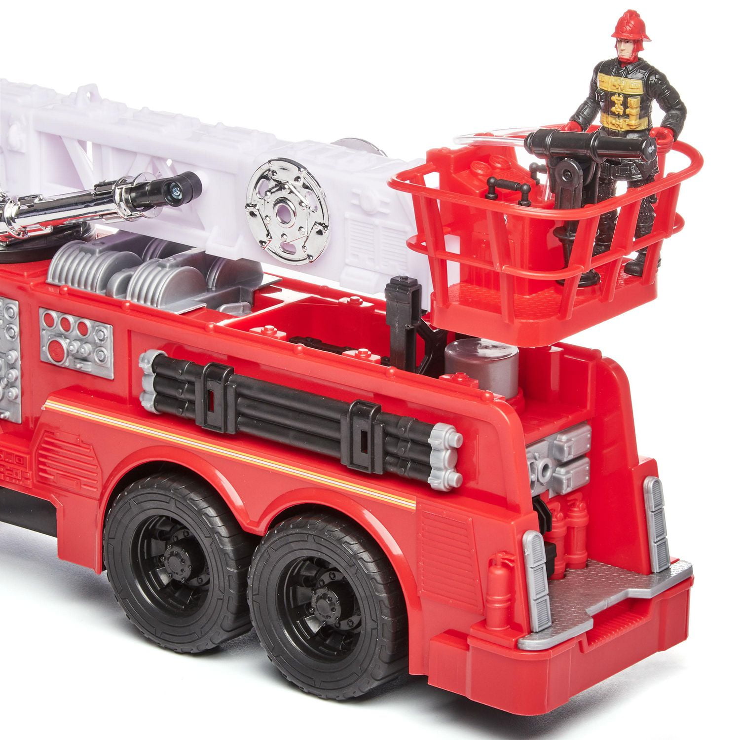 Kid Connection Fire Truck Play Set, 10 Pieces, Light & Sound