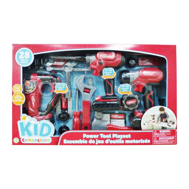 Kid Connection Power Tool Play Set, 28 Pieces, Light and Sound Walmart.ca