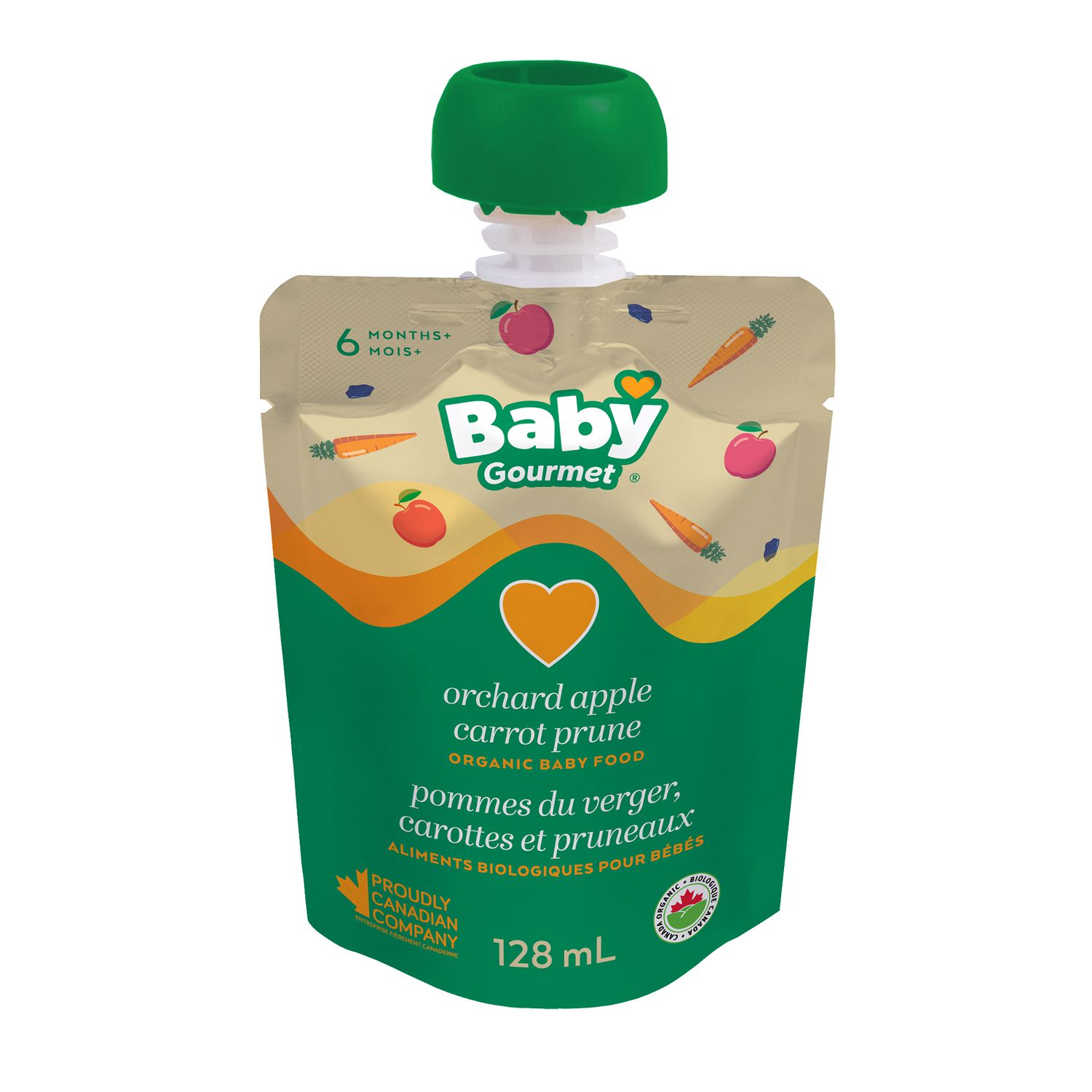 Baby Gourmet Pommes Du Verger Carottes Et Pruneaux Aliments Biologique Pour Bebes Walmart Canada