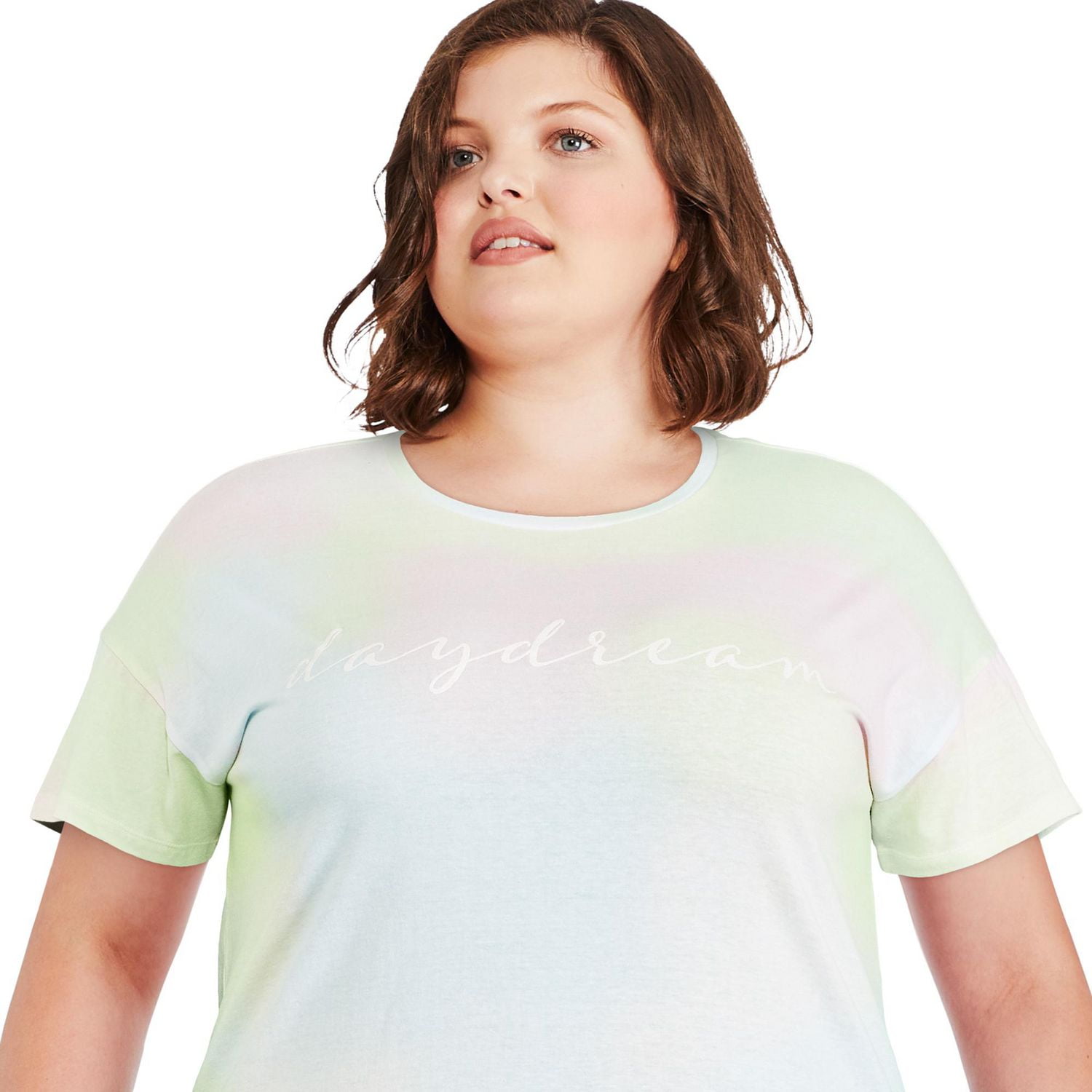 Chemise de nuit à manches courtes George Plus pour femmes