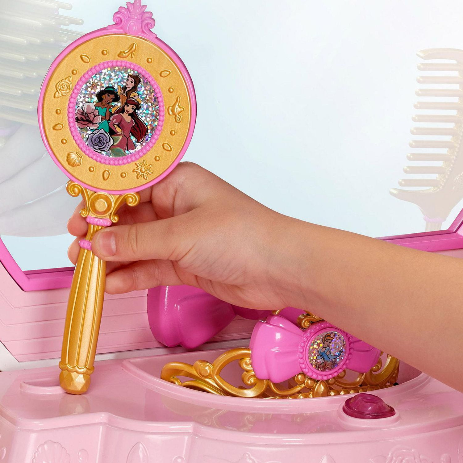 Disney princess makeup table and chair best sale