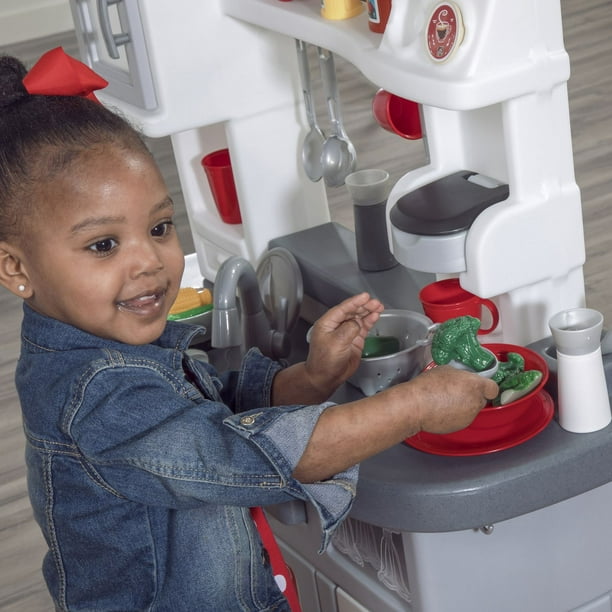 Lifestyle Dream Kitchen Cuisine Enfant en Plastique, Jeu / Jouet Cuisine  pour Enfants avec Kit d'accessoires de 37 Pièces