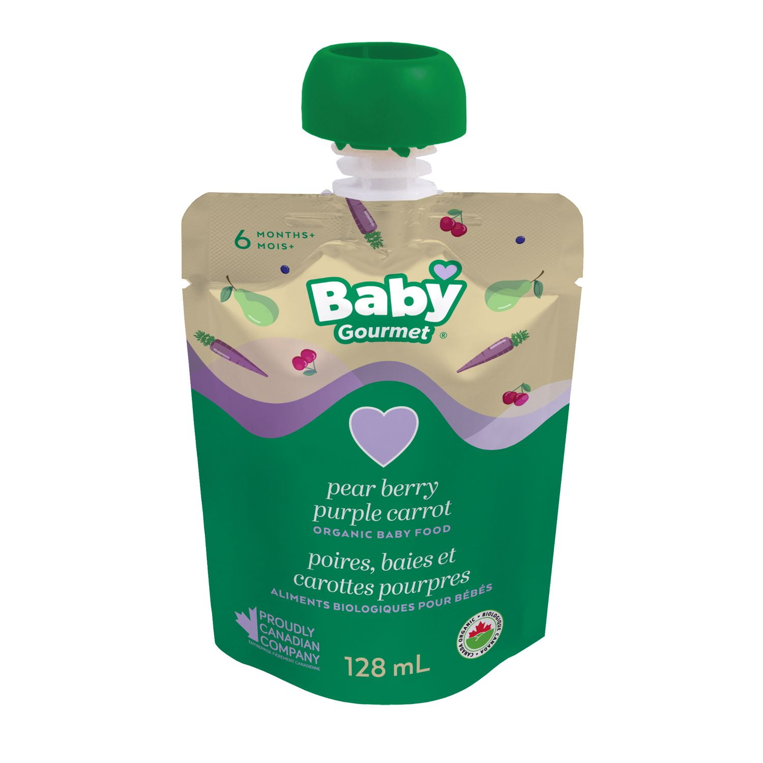 Baby Gourmet Pear Berry Purple Carrot Organic Baby Food