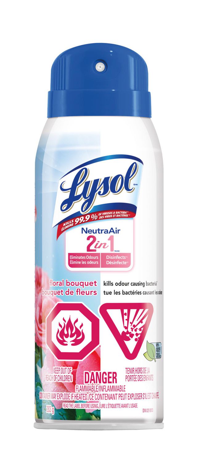 Désinfectant en vaporisateur Lysol, parfum de linge frais, 539 g