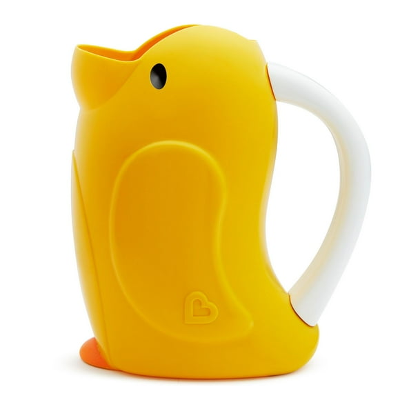 Munchkin Duckling rince-bain avec rebord de contour, jaune Shampoing Rinceur