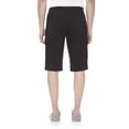 thumbnail image 2 of Dark Black Men's Pull on Cargo Capri Short, 2 of 5