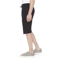 thumbnail image 3 of Dark Black Men's Pull on Cargo Capri Short, 3 of 5