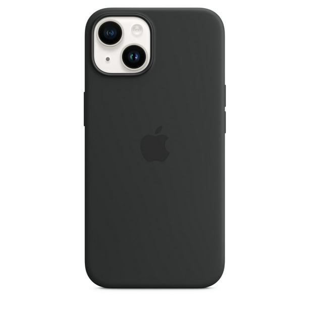 Étui en silicone avec MagSafe pour iPhone 14- Minuit