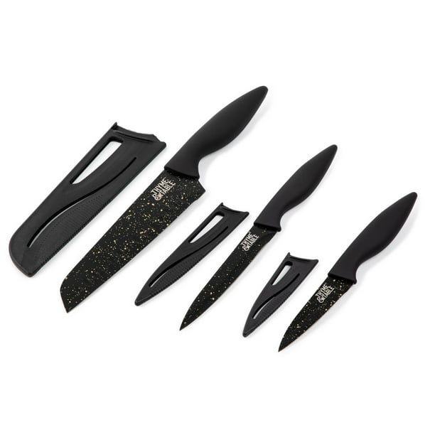 Al3afia Essential Fruit & Vegetable Knife Set of 3 Matte Black