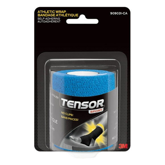 Bandage athlétique autoadhérent Tensor(MC) Sport, bleu, 7,62 cm x 4,57 m (3 po x 180 po)