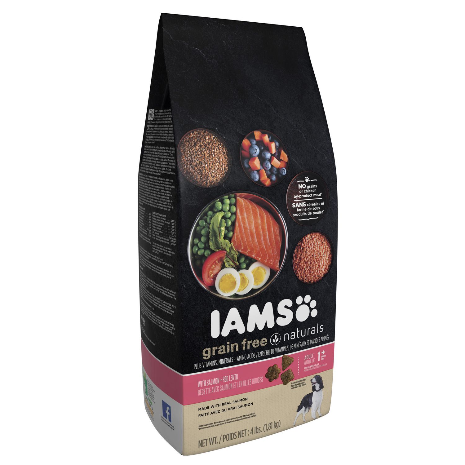 Iams® Grain Free Naturals™ Salmon & Red Lentils Dog Food, 4 Lbs