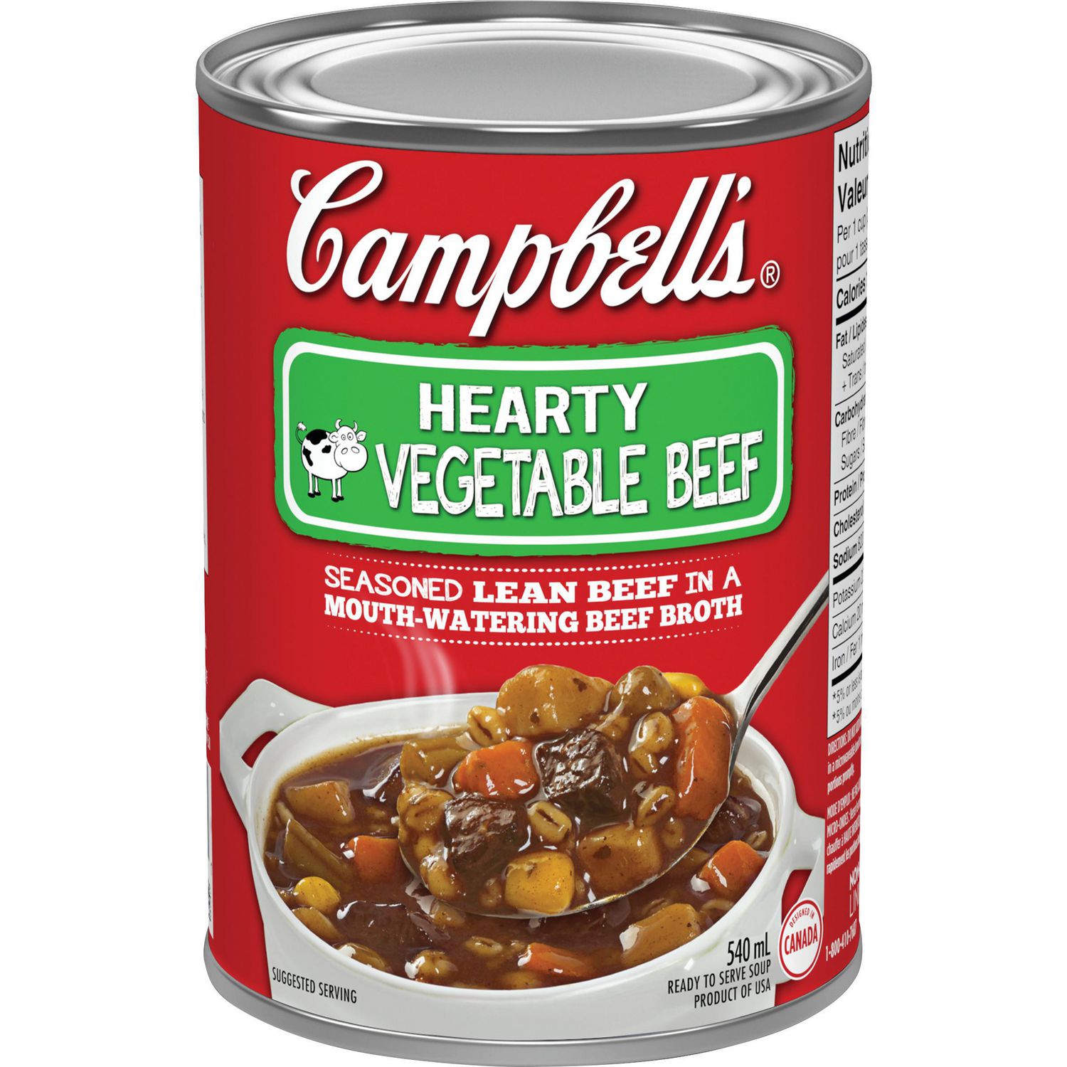 Campbell's Vegetable Beef Soup, 540 mL - Walmart.ca