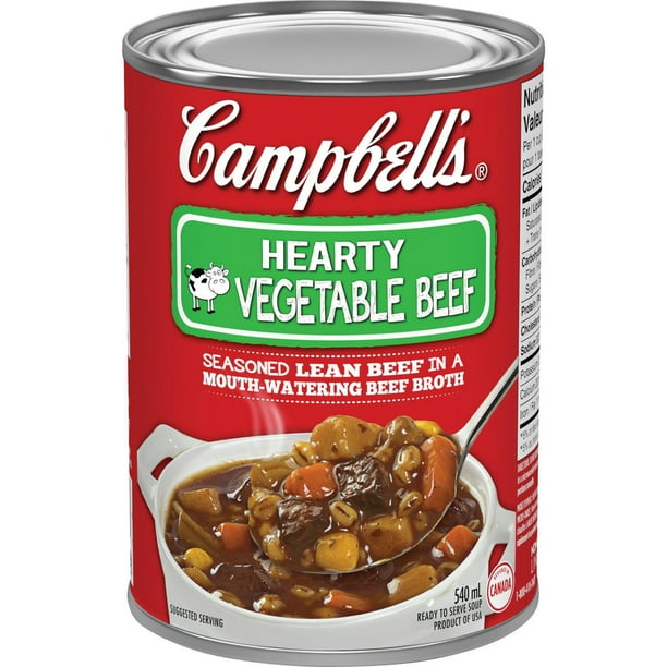 Campbell’s Vegetable Beef Soup, 540 mL Walmart.ca