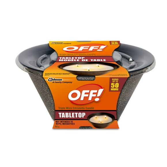 OFF! Triple Wick Citronella Tabletop Candle