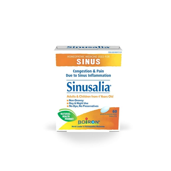 Boiron Sinusalia Homeopathic Medicine For Nasal Congestion And Pain Related To Sinus Inflammation