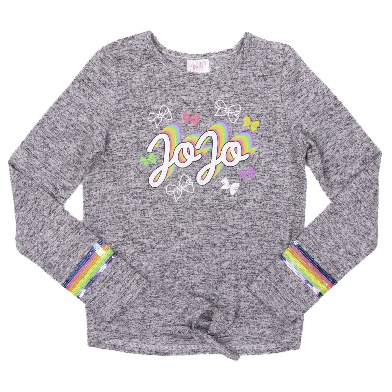 Jojo Siwa Girl's knotted long sleeve top