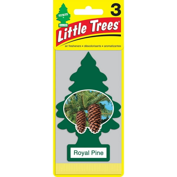 Assainisseur d'air LITTLE TREES Royal Pine en paquet de 3 Paq. de 3