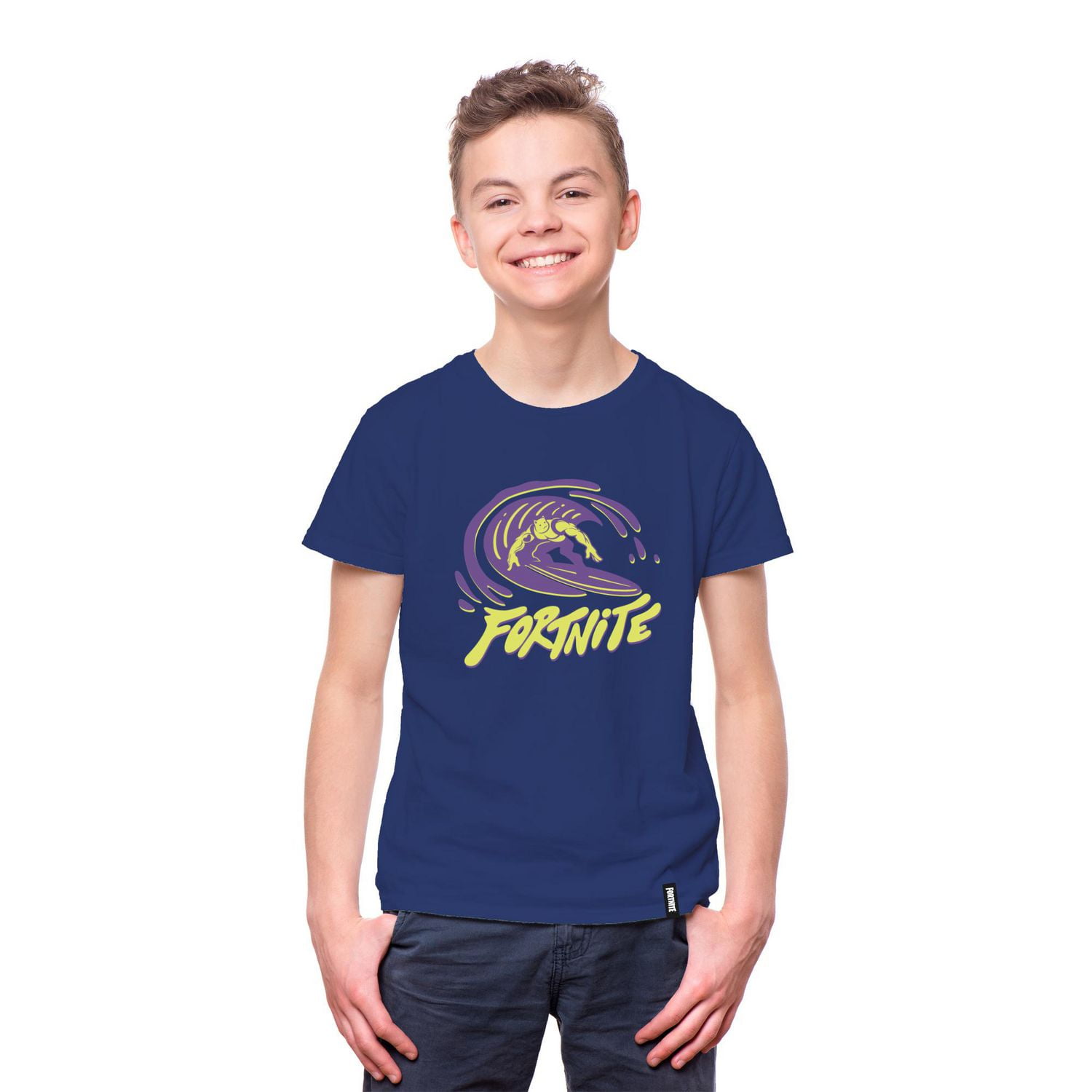 Fortnite Boys Meow Surf Short Sleeve T-Shirt