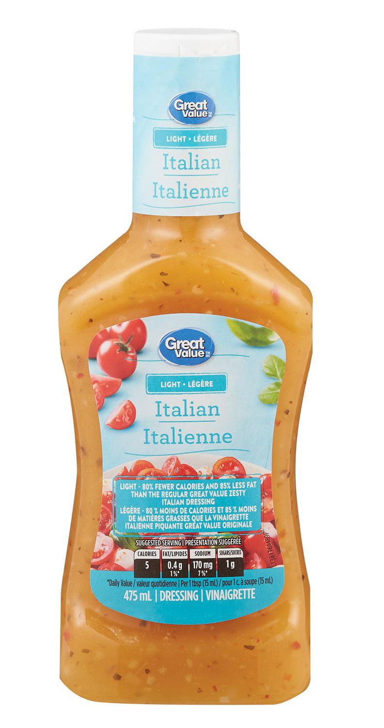 Great Value CalorieReduced Zesty Italian Dressing Walmart Canada