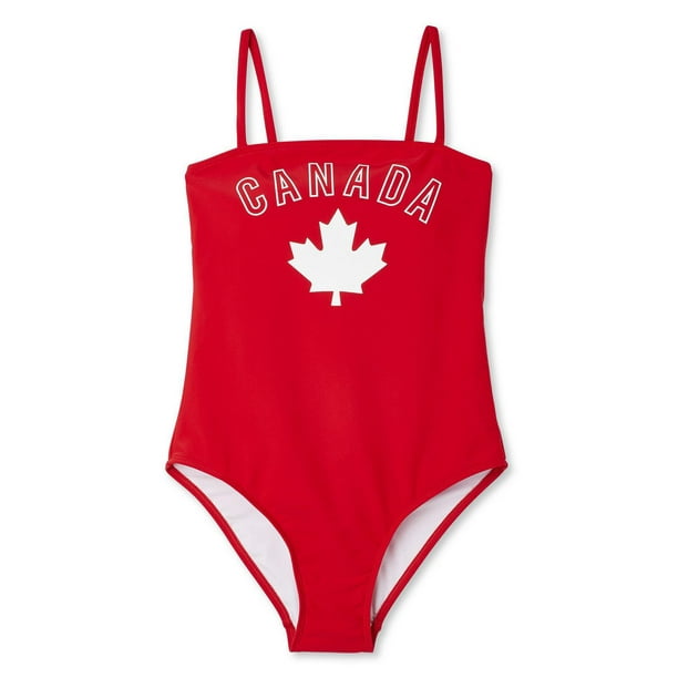 George Women's Canada 1-Piece Swimsuit 