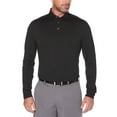 thumbnail image 1 of Ben Hogan Performance Men's Solid Ventilated Long Sleeve Polo Shirt, 1 of 1