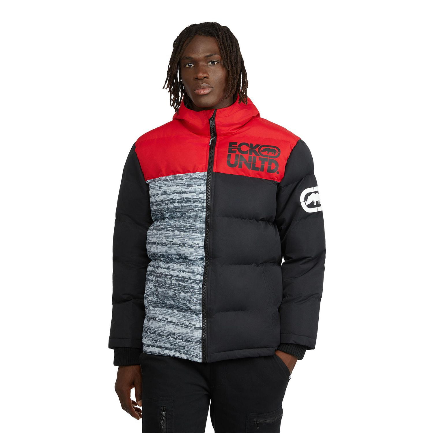 Ecko Unltd Veste Puffer Color Block pour hommes