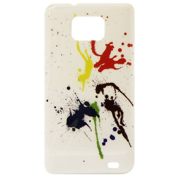 Étui Exian pour Samsung Galaxy S2 à motif de taches de peinture