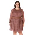 thumbnail image 1 of Devoted Women’s Plus size Round Neck Blouson Mini Dress, 1 of 3