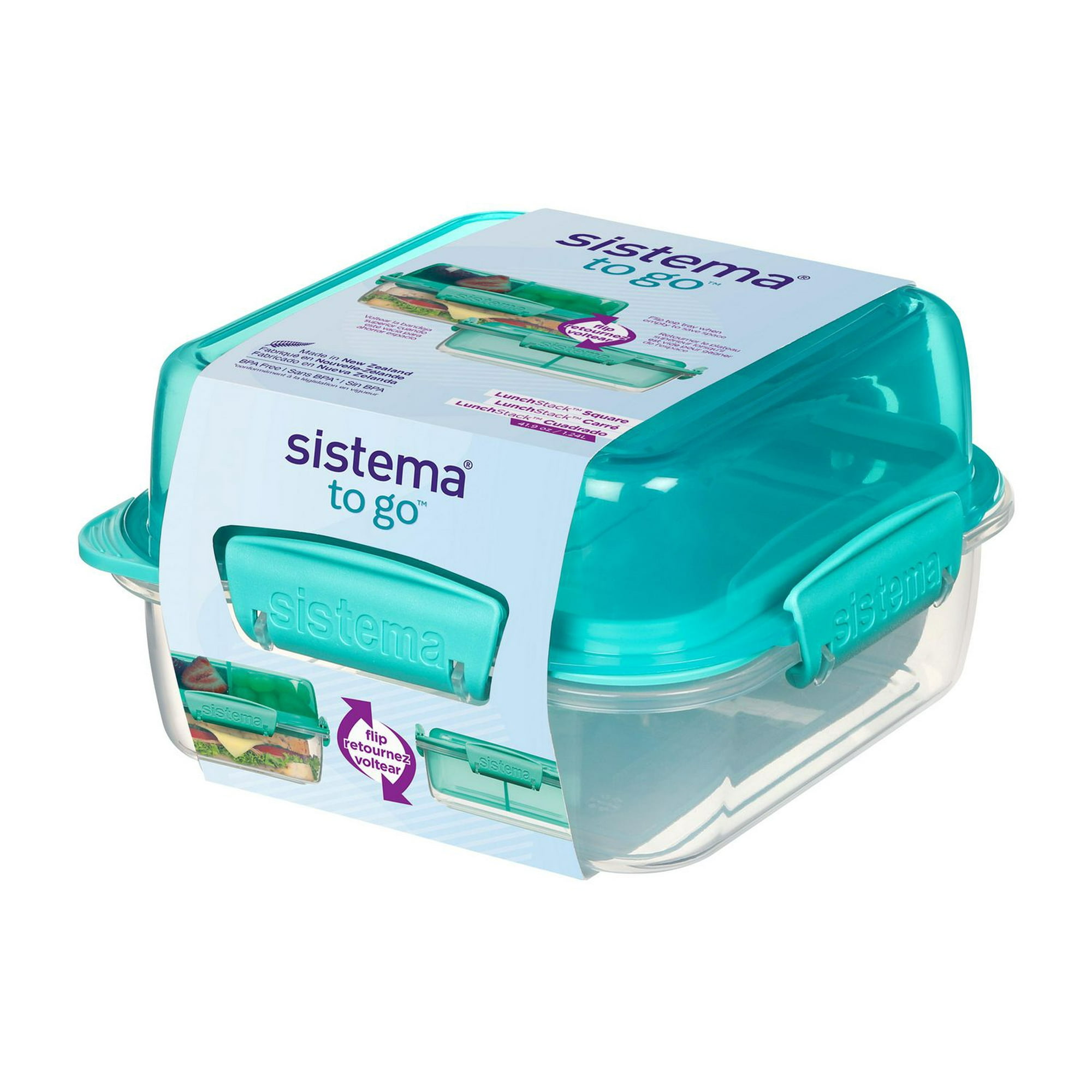 Sistema Small Split Storage Container, Colours May Vary, 350ml, Colours may  vary. 