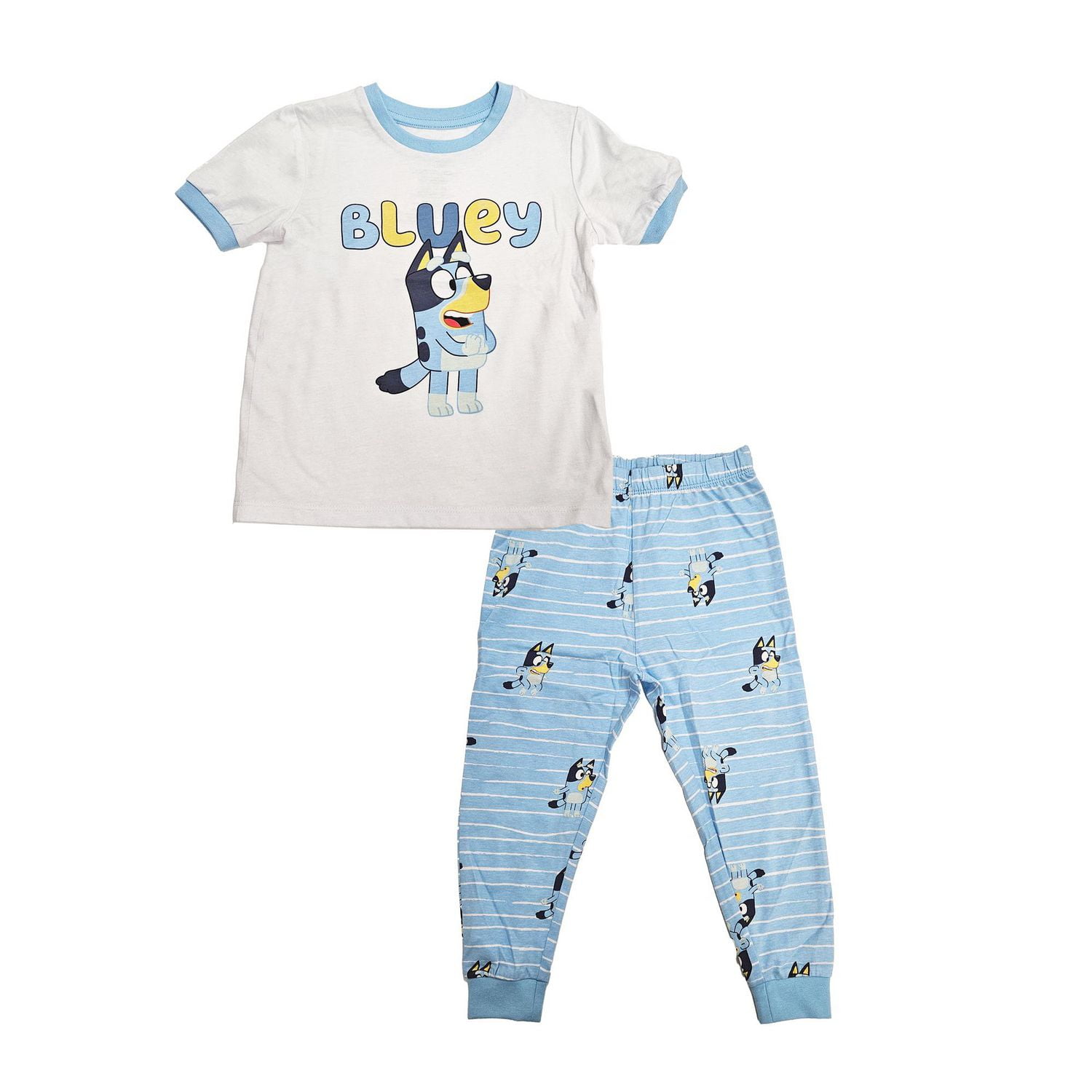 Bluey Ensemble de vêtements de nuit 2 pièces mains ensemble pour petites filles