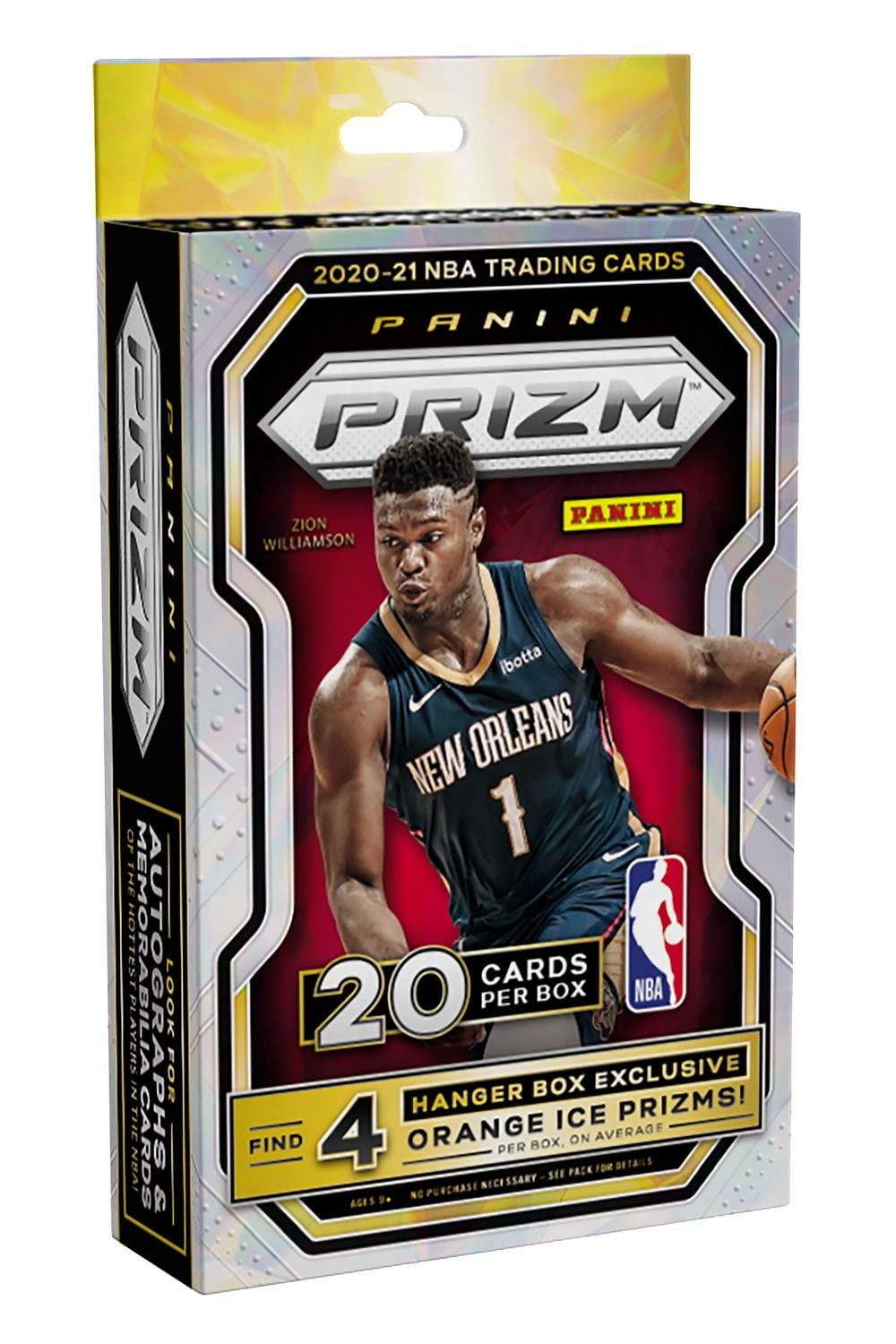 Panini 2020-21 Prizm NBA Basketball Trading Cards Hanger Box- 20